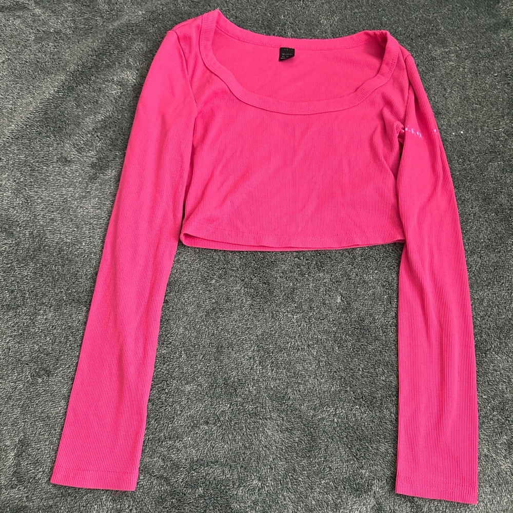 Pink Ribbed Shirt